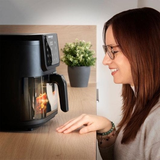 Heißluftfritteuse Rommelsbacher FRH 1700 8L 1700W mit Timer und Touch-Bedienung