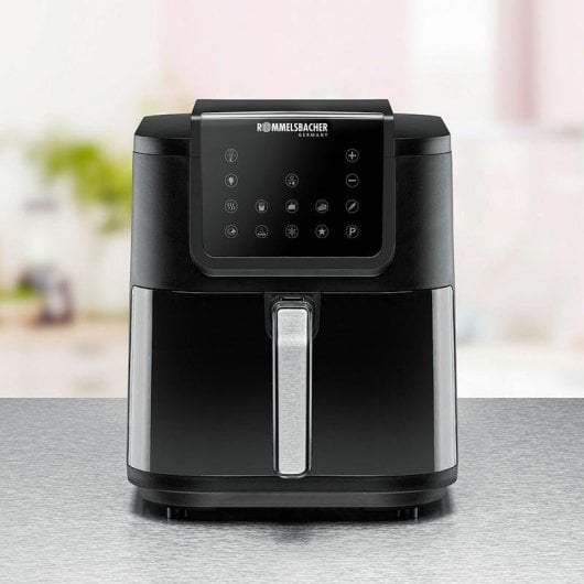 Heißluftfritteuse Rommelsbacher FRH 1700 8L 1700W mit Timer und Touch-Bedienung