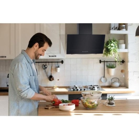 Campana extractora Bomann DU 7607 G Ricircolo 60cm filtro alluminio LED