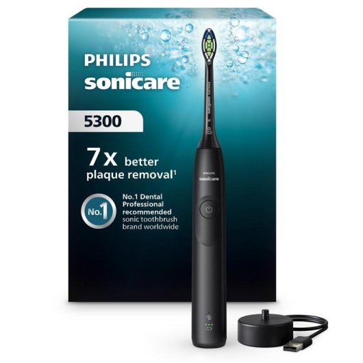 Escova de Dente Sónica Philips Sonicare 5300 HX7101/01 2 Modos 1 Cabeça Sensor Pressão Temporizador