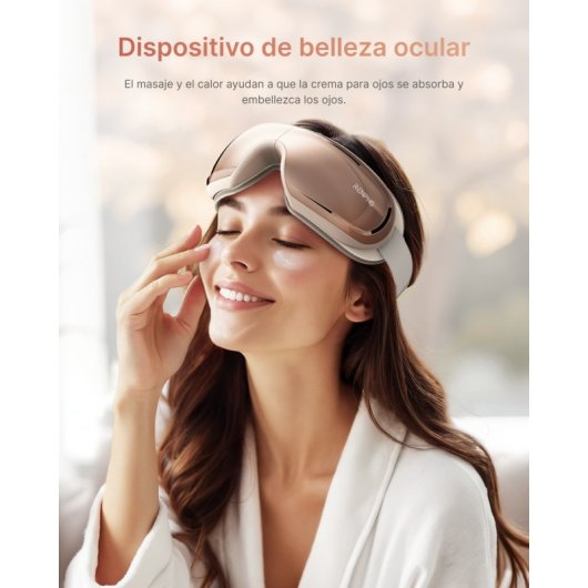 Masque de massage Renpho Eyeris 3 Rose gold chauffant yeux visage ABS
