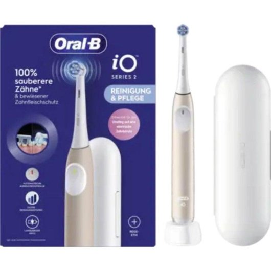Oszillierende Zahnbürste Oral-B 2 iO 3 Modi 1 Bürstenkopf Timer Etui