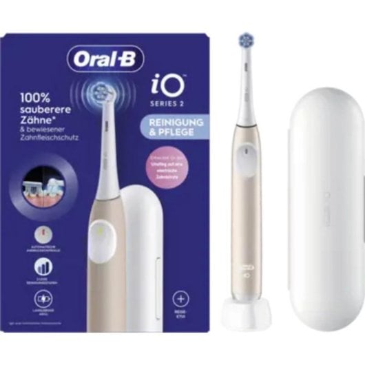 Oszillierende Zahnbürste Oral-B 2 iO 3 Modi 1 Bürstenkopf Timer Etui