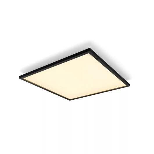 Plafoniera intelligente Philips Hue Aurelle quadrata Bianco Ambiente Bluetooth Zigbee Nero