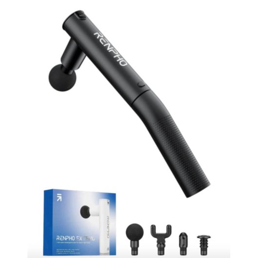 Masajeador Renpho Extend Hombros Negro 4 cabezales 2600 RPM