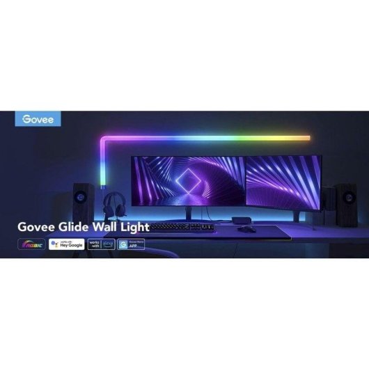 Luz de pared inteligente Govee Glide Wall Light (4+1) WiFi/Bluetooth Blanco