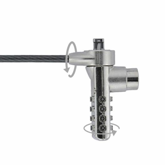 Sicherheitskabel Dicota D30887 2 m Kombination Stahl schwarz