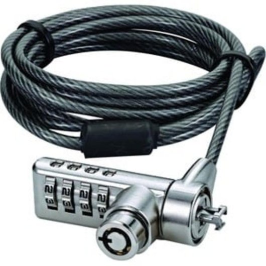 Sicherheitskabel Dicota D30887 2 m Kombination Stahl schwarz