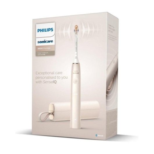 Escova de Dente Sónica Philips Sonicare DiamondClean Prestige 9900 5 Modos Sensor Pressão Bluetooth