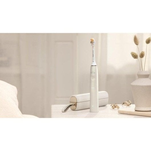 Escova de Dente Sónica Philips Sonicare DiamondClean Prestige 9900 5 Modos Sensor Pressão Bluetooth