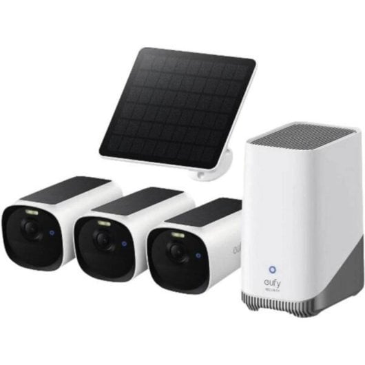 Überwachungskamera Eufy E8144326 2K Außen Solarpanel Zwei-Wege-Audio