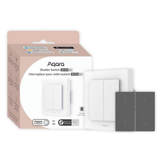 Interruptor inteligente Aqara Light Switch H2 EU Bluetooth Wi-Fi Zigbee Matter