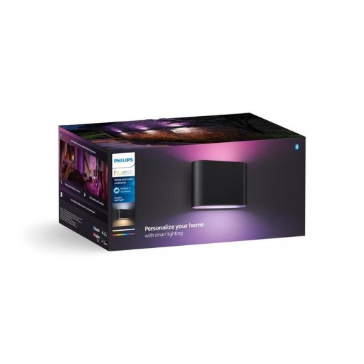 Applique da parete Philips Hue Dymera Nero Bluetooth Zigbee LED IP44