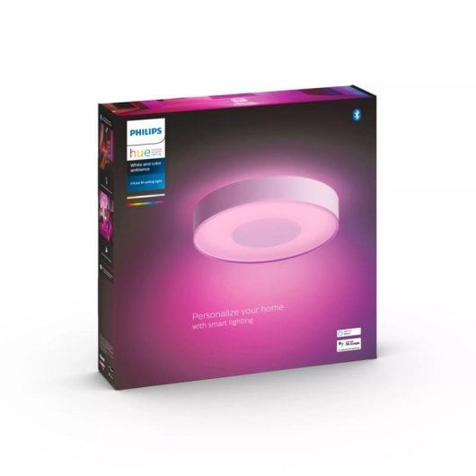 Plafon inteligente Philips Hue Infuse Branco Bluetooth LED 2350 lm
