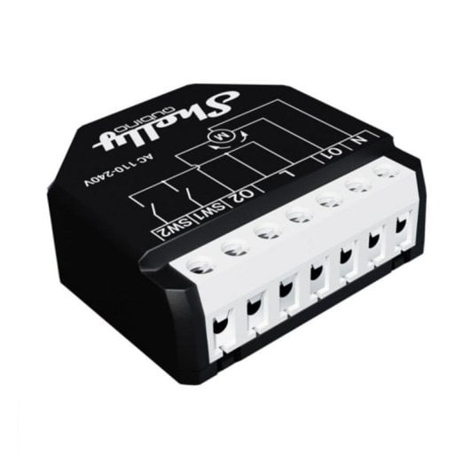 Relé Wi-Fi Shelly Qubino Wave Shutter Control persianas Empotrable Monitorización energía