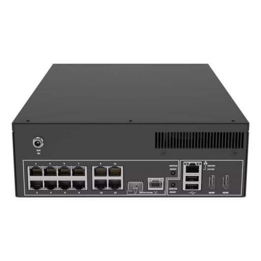 Gravador NVR para Câmara IP Axis S2212 Mk II 12 canais 1080p 6TB HDD PoE Ethernet