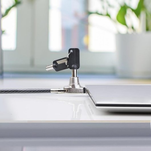 Sicherheitskabel StarTech.com Noble Wedge 1,5 m Stahl 2 Schlüssel