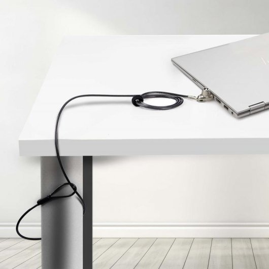 Sicherheitskabel StarTech.com Noble Wedge 1,5 m Stahl 2 Schlüssel