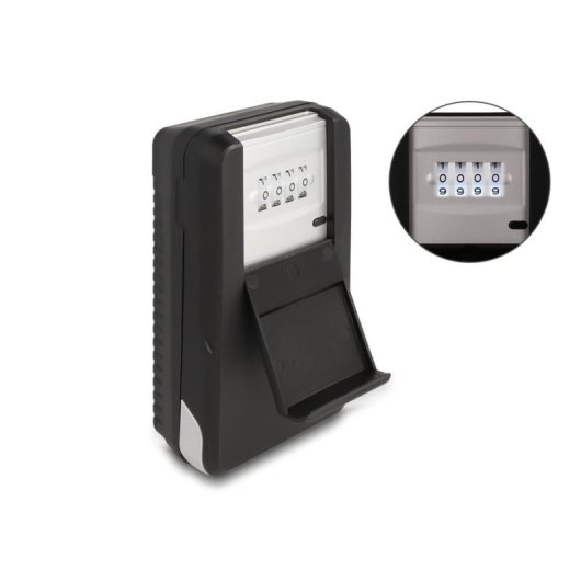 Caja portallaves DeLOCK 20932 Aluminio Plástico Negro