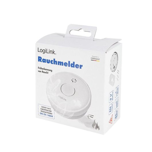 Detector de Humo LogiLink SC0015 Fotoeléctrico Alámbrico 85 dB Blanco Superficie