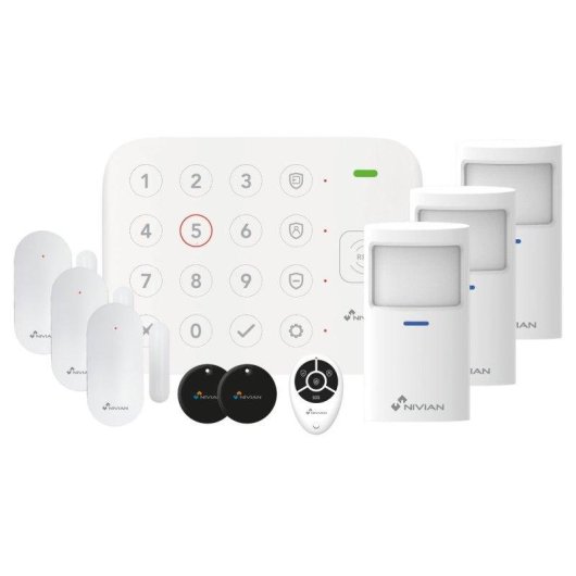 Allarme Nivian NVS-KEYPADALARM-PREMIUM Wi-Fi Wireless Interno RFID App