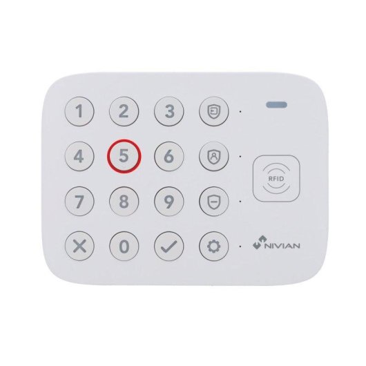Allarme Nivian NVS-KEYPADALARM-PREMIUM Wi-Fi Wireless Interno RFID App