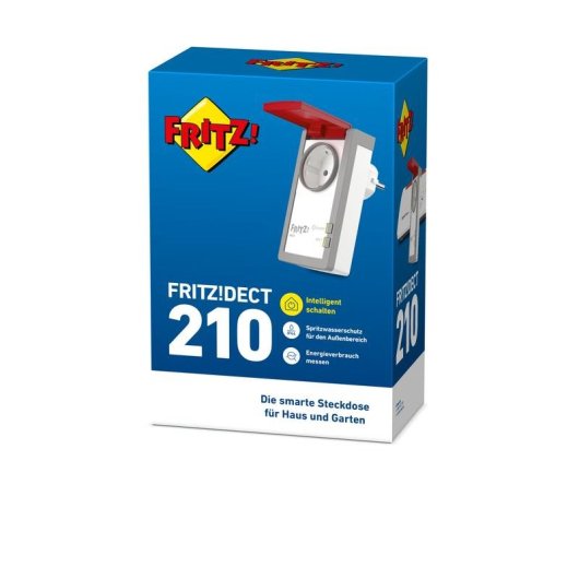 Prise intelligente Fritz DECT 210 DECT Commande vocale et Statistiques de consommation