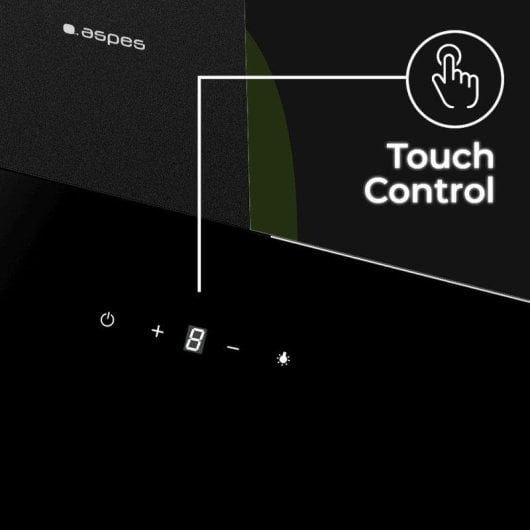 Campana extractora Aspes ACPD602AIN Canalizado/Recirculación 60cm cristal negro táctil