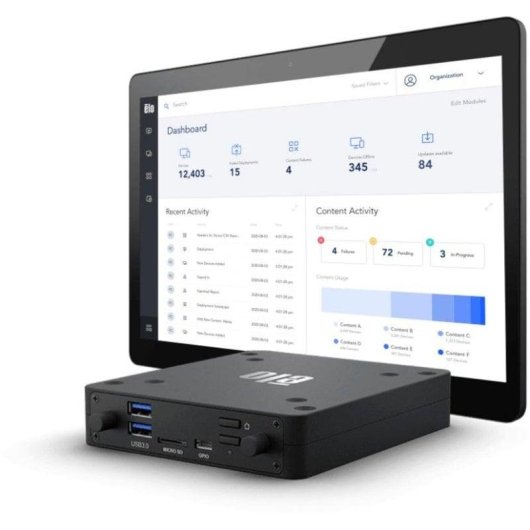Desktop ELO E620713 Qualcomm Snapdragon 8 núcleos 8GB 64GB SSD Android 14 WiFi6 Bluetooth 5.2