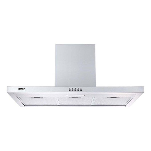 Campana extractora Svan SCPT900A1IX Canalizado/Recirculación 90cm Inox LED