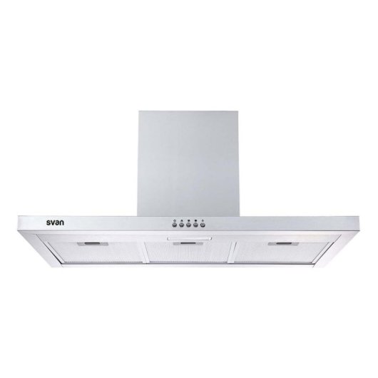 Campana extractora Svan SCPT900A1IX Canalizado/Recirculación 90cm Inox LED