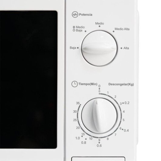 Microondas Aspes AMW2700 20 Litros 700 W Control Manual 5 Niveles