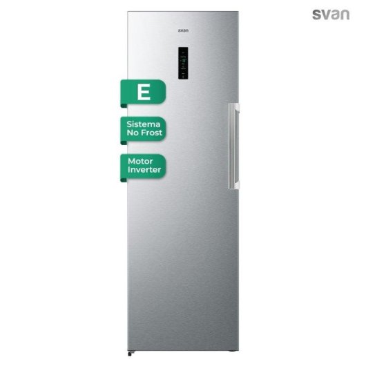 Gefrierschrank Svan SCV185600ENFX No Frost 274L Inox LED Eco