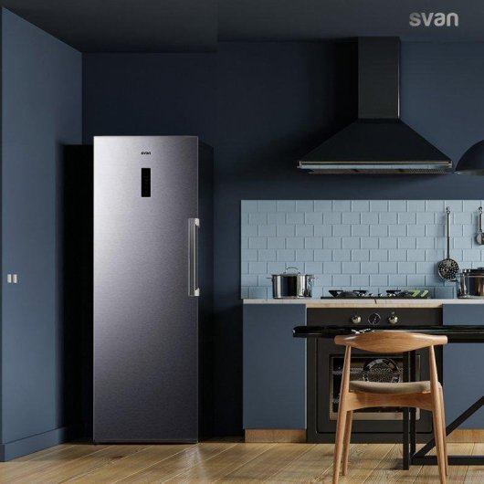 Gefrierschrank Svan SCV185600ENFX No Frost 274L Inox LED Eco