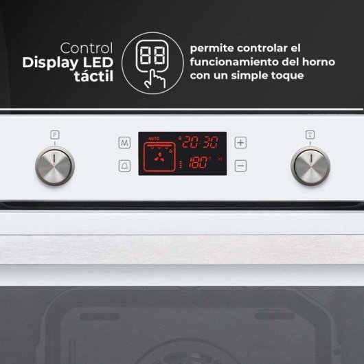 Horno Multifunción Aspes AHM10800DCCB 78L Hidrolítico con Temporizador y Pantalla Táctil