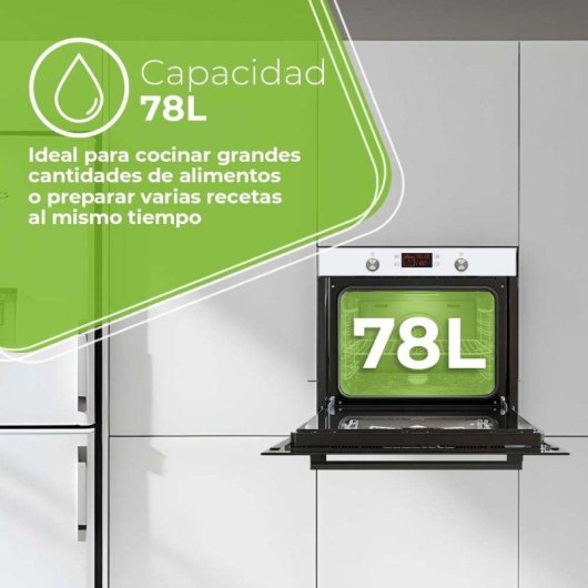 Horno Multifunción Aspes AHM10800DCCB 78L Hidrolítico con Temporizador y Pantalla Táctil