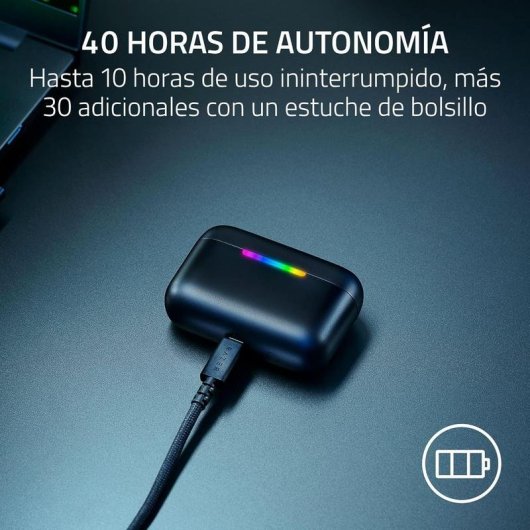 Razer Hammerhead V3 HyperSpeed kabellose Bluetooth-Kopfhörer mit Geräuschunterdrückung, schwarz