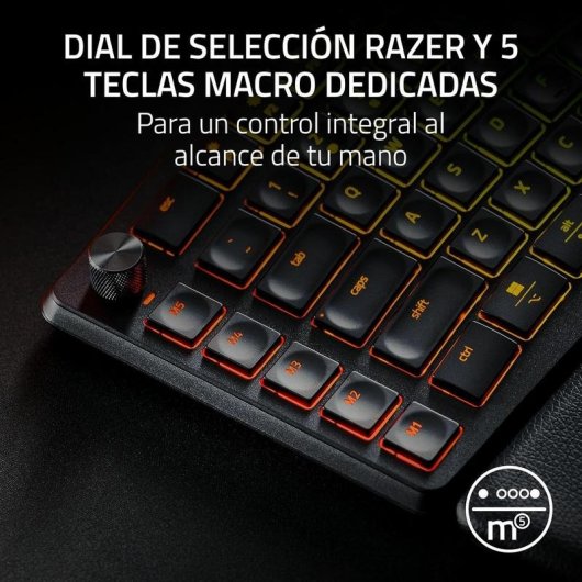 Teclado Razer Pro Type Ergo de membrana ergonómico dividido RGB macros