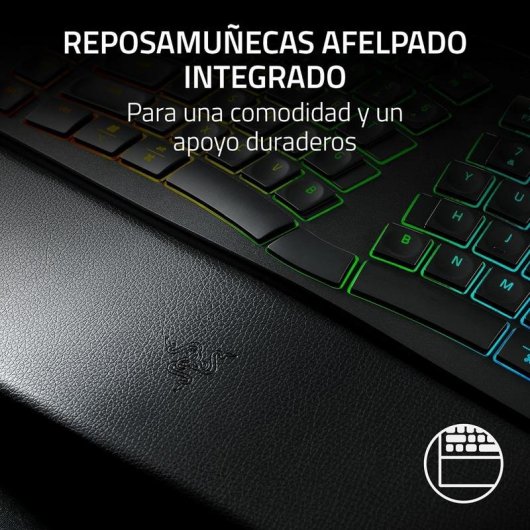 Teclado Razer Pro Type Ergo de membrana ergonómico dividido RGB macros