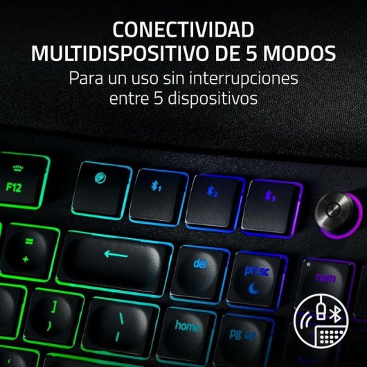 Teclado Razer Pro Type Ergo de membrana ergonómico dividido RGB macros