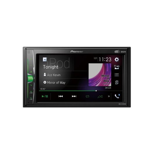 Receptor multimedia Pioneer DMH-A3300DAB Negro 2 DIN 50W Pantalla 6.2"