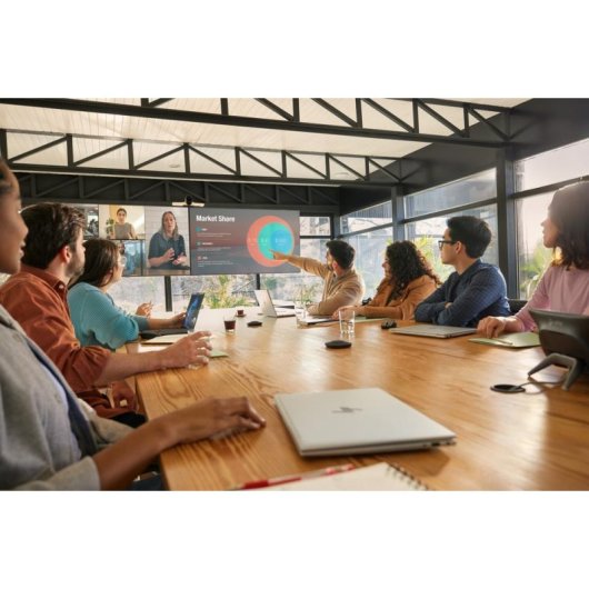 Microfone Poly Studio A2 de mesa com fio cardioide compacto preto