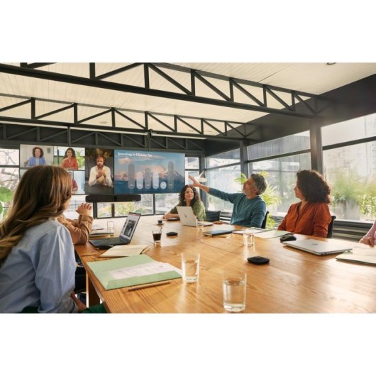 Microfone Poly Studio A2 de mesa com fio cardioide compacto preto