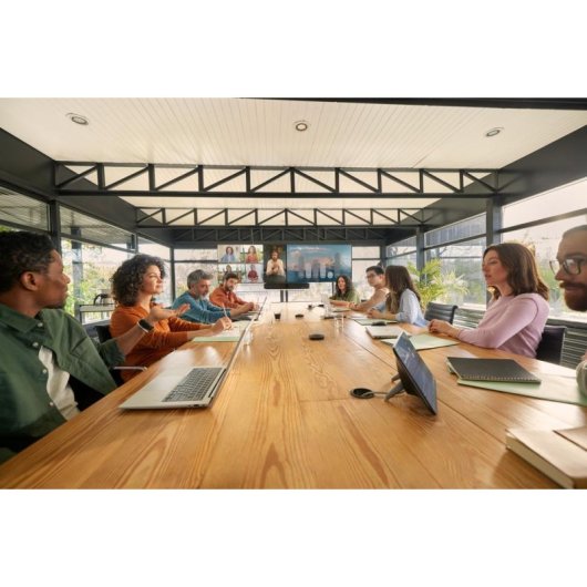 Microfone Poly Studio A2 de mesa com fio cardioide compacto preto