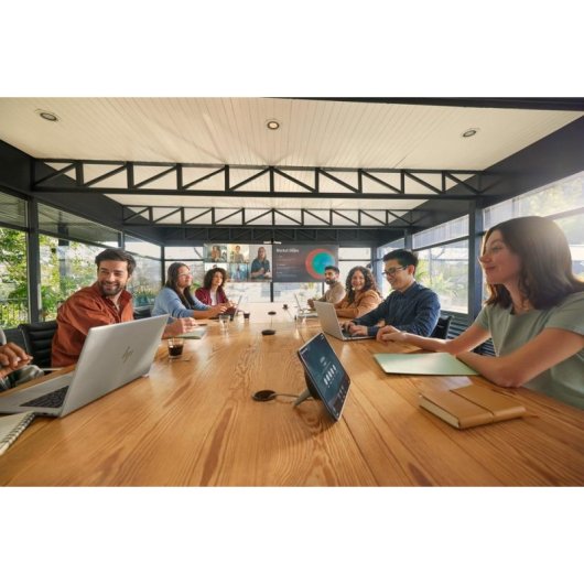 Microfone Poly Studio A2 de mesa com fio cardioide compacto preto