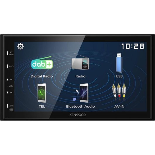 Receptor Multimedia Kenwood DMX129DAB 2 DIN 64W Pantalla 6.8"