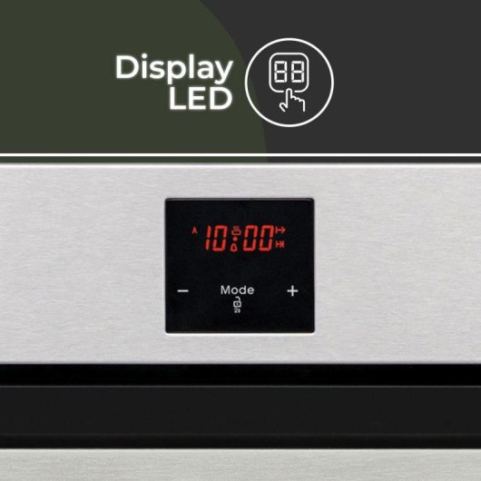 Horno Multifunción Aspes AHM9500DX 50L Manual Inox con Display LED y 9 Programas