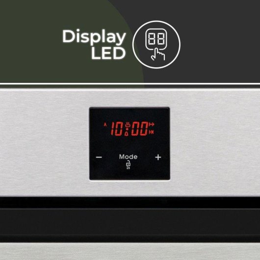 Horno Multifunción Aspes AHM9500DX 50L Manual Inox con Display LED y 9 Programas