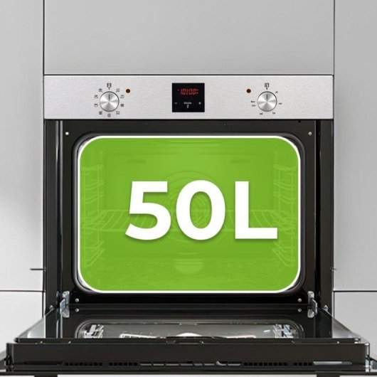 Horno Multifunción Aspes AHM9500DX 50L Manual Inox con Display LED y 9 Programas