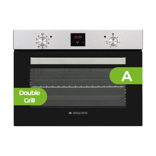 Horno Multifunción Aspes AHM9500DX 50L Manual Inox con Display LED y 9 Programas